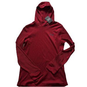 Men’s Under Armor Burgundy Thermal Hooded Shirt Size Small NWT